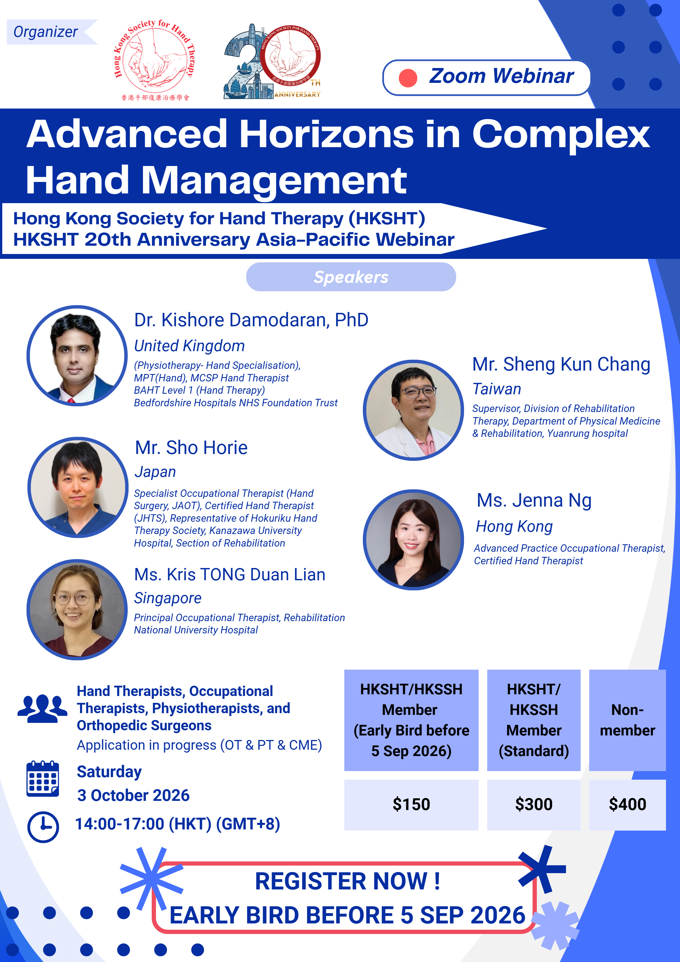 Advanced Horizons in Complex Hand Management (HKSHT 20th Anniversary Asia-Pacific Webinar)