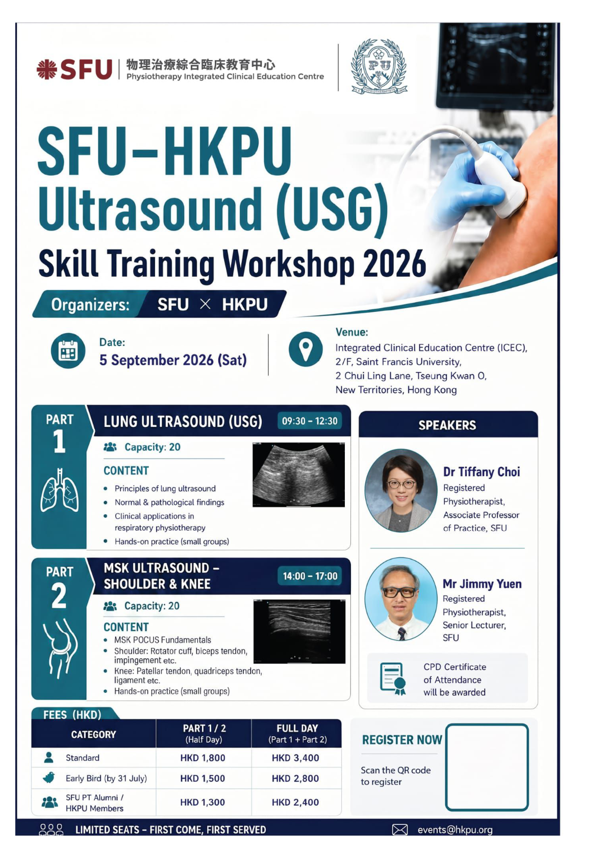 SFU – HKPU Ultrasound (USG) Skill Training Workshop 2026 (Full Day)